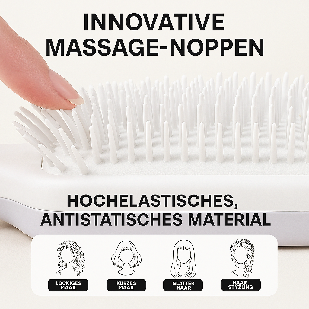 4 In 1 Self Cleaning Hair Brush
